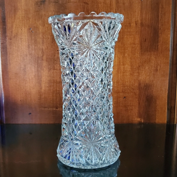 MCM 🇦🇹 Oberglas Austria 7 1/8" Tall Bright Sparkling Glass Vase - Picture 8 of 15